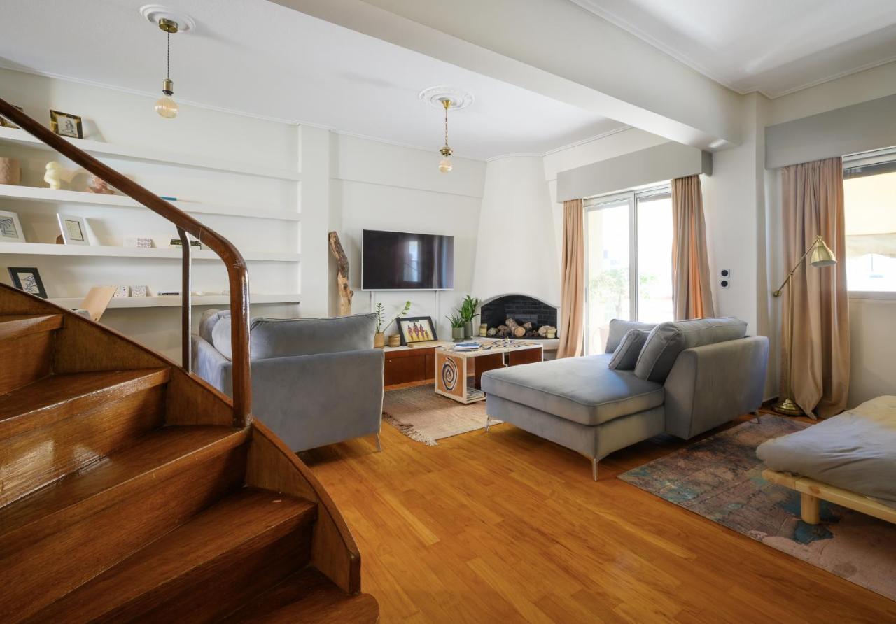 Relaxed Art Deco Maisonette Pagrati เอเธนส์ ภายนอก รูปภาพ